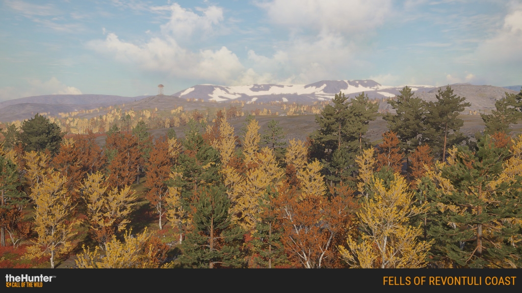 The fells of Revontuli Coast, inspired by regions around Muonio and Enontekiö.