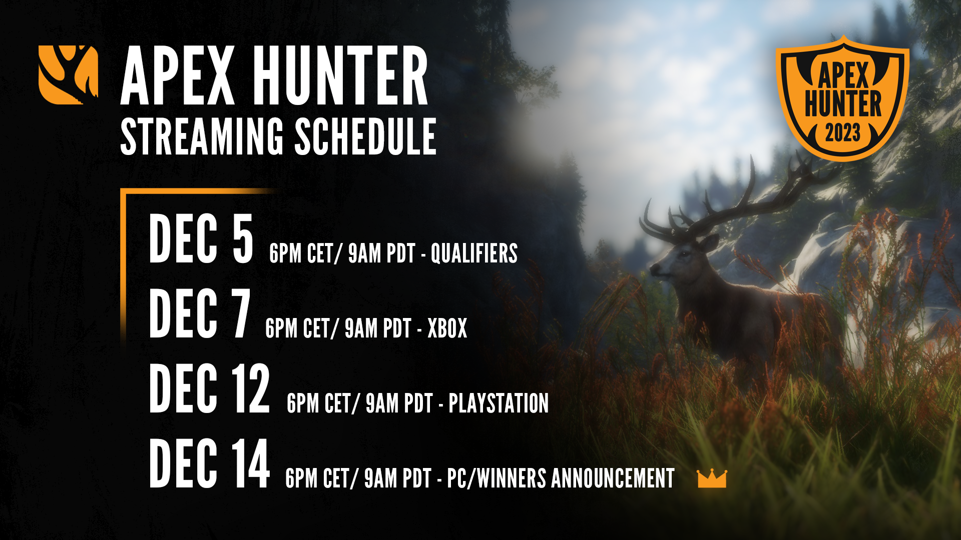 Apex Hunter 2023 Competition theHunter Call of the Wild